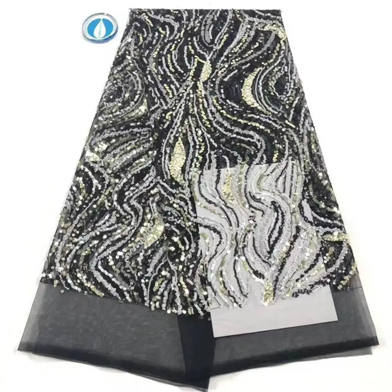 Африканская сетчатая кружевная ткань 2019 французская неш вышитая нигерийская