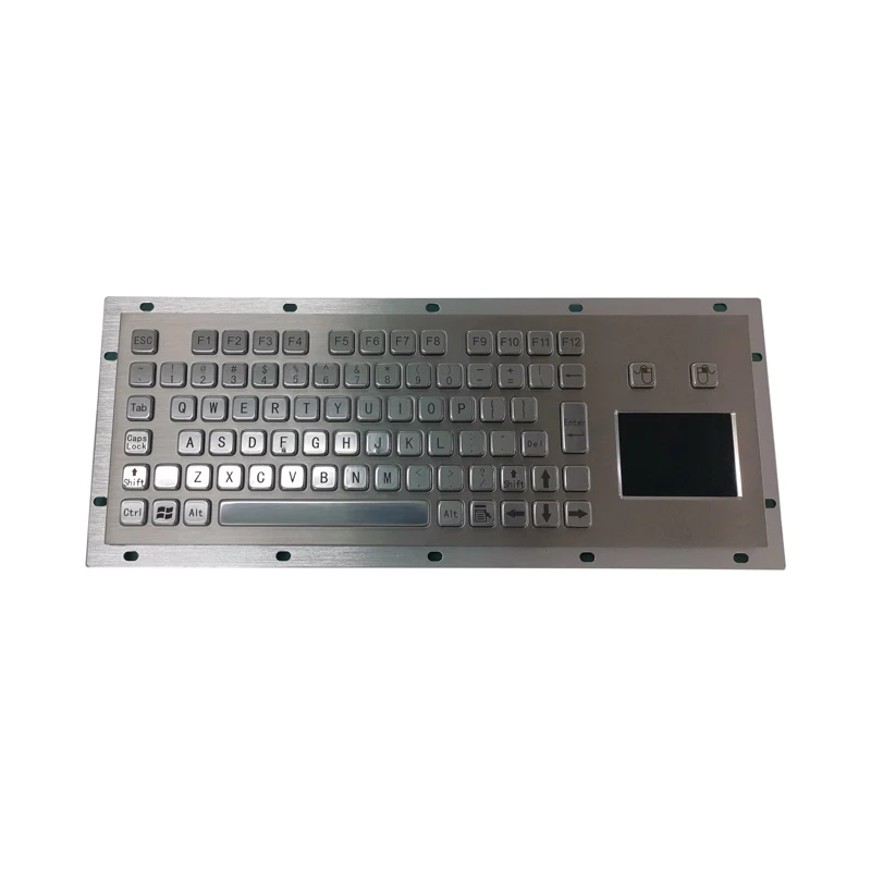 Фото Водонепроницаемая прочная металлическая клавиатура из нержавеющей стали 304 с