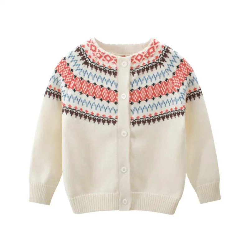 

Autumn Winter Cotton Sweater Top Baby Children's Clothing Girls Knitted Cardigan Sweater Kids Spring Wear New