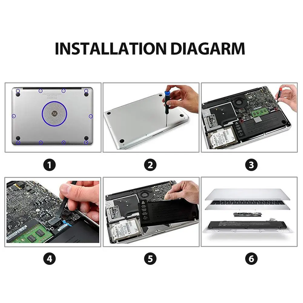 Ноутбук Батарея для Apple MacBook Pro 13 дюймов A1322 A1278(2009-2012 год) MB990 MB991 MC700 MC374 MD313 MD101 MD314