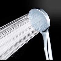 5 function adjustable silica gel holes hand held shower head abs good quality rainfall pulse round chrome bathroom accessories