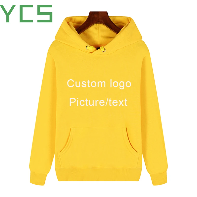 Мужская/Женская толстовка из 100% хлопка YCS Store персонализированная с логотипом на