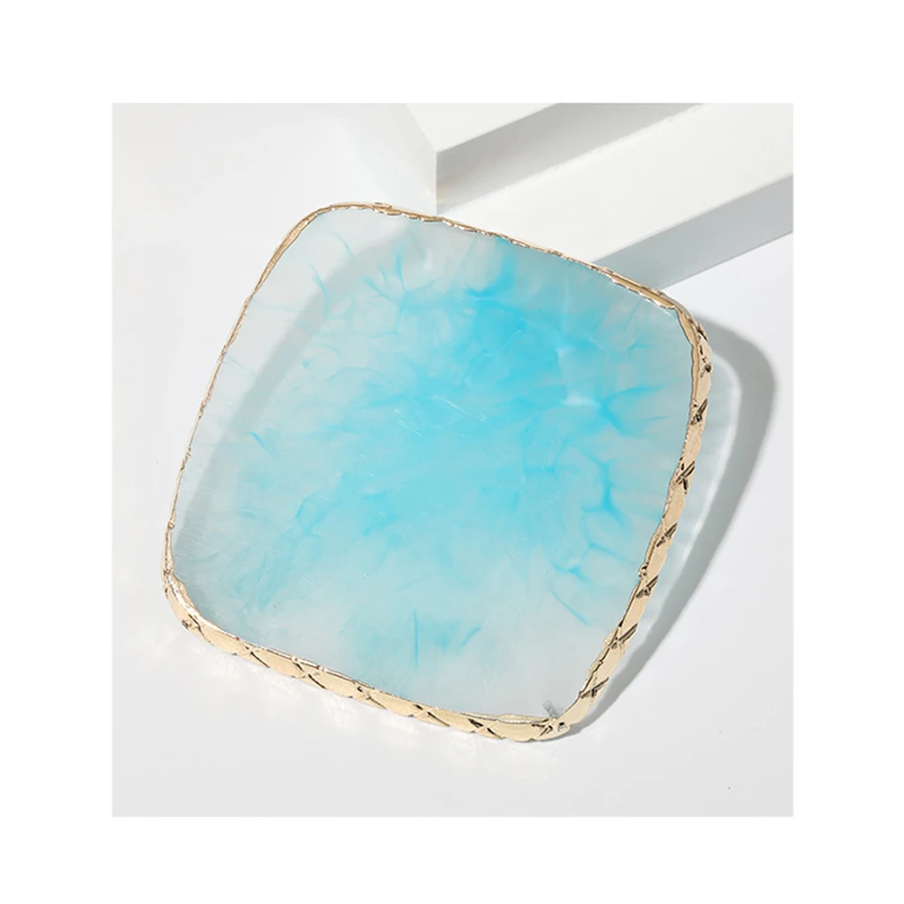 

1pc Natural Resin Agate Nail Color Mixing Palette Drawing Nail Art Color Palette For Dispaly Nail Color Mixing Nail Art Tools