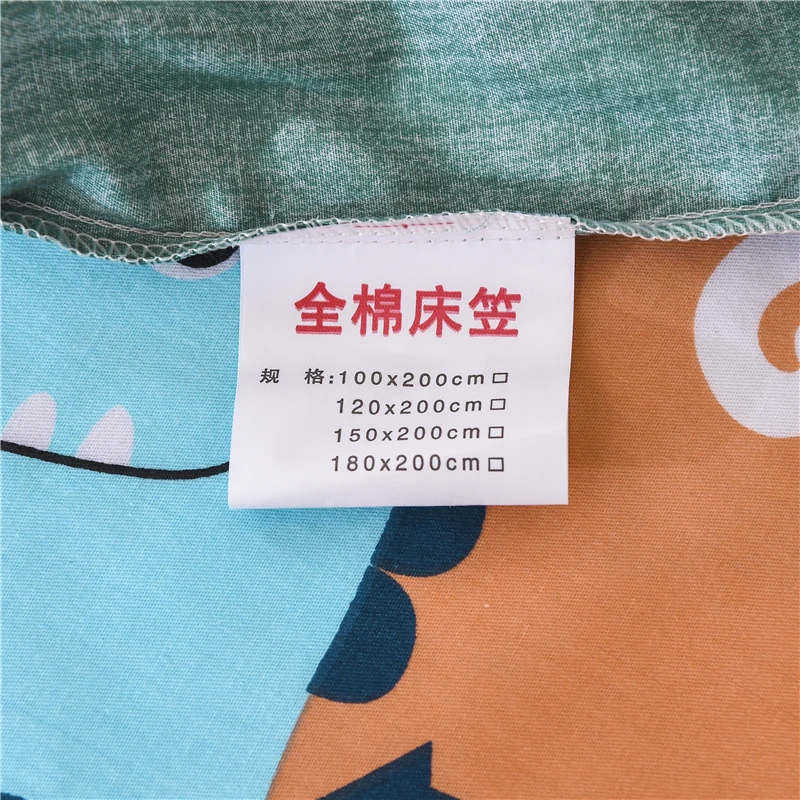 Натуральный хлопок простыня матрац с героем мультфильма покровный лист