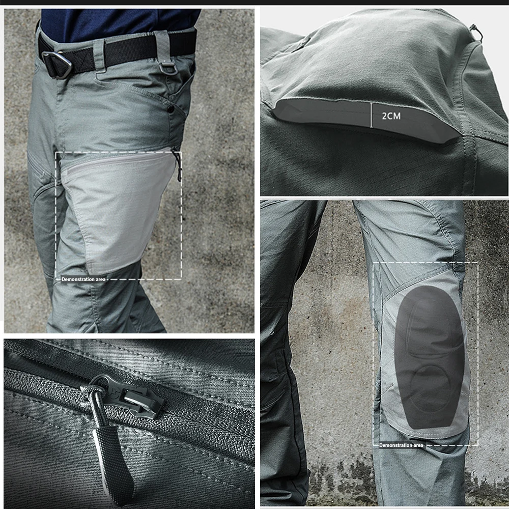 

Brand Military Army Pants Men's Urban Tactical Outdoor Trousers Multi Pockets Unique Casual Pants Ripstop Fabric Hiking Pants