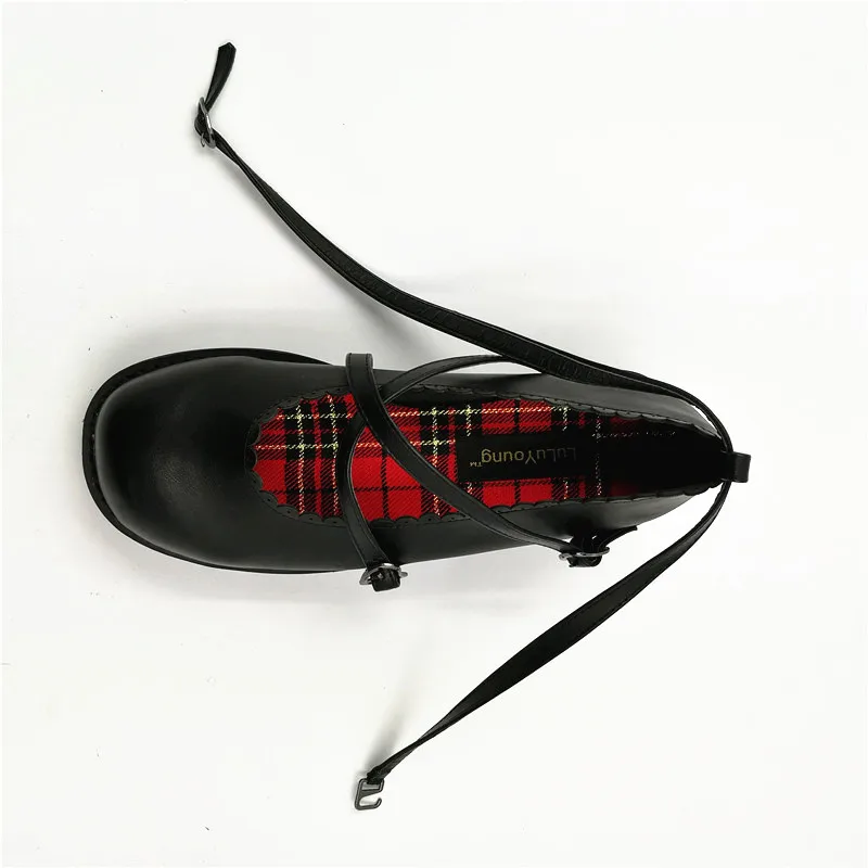 

Round toe Students shoe Princess Women Shoes cosplay corss strap lolita shoes