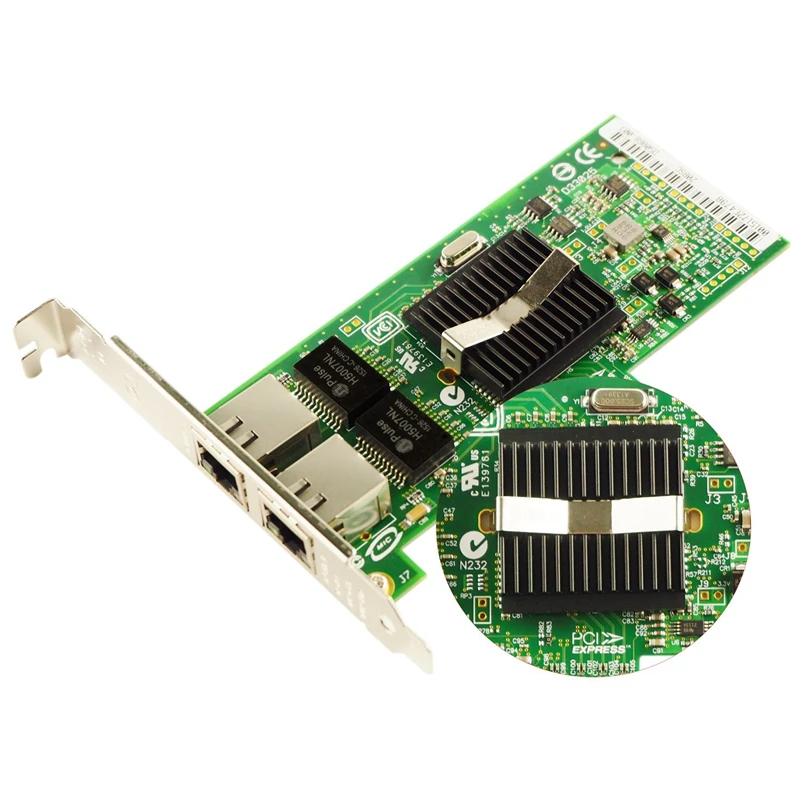 Сетевая карта для EXPI9402PT PRO/1000 Gigabit 10Bt/100Btx/1000Bt PT двухпортовый сетевой