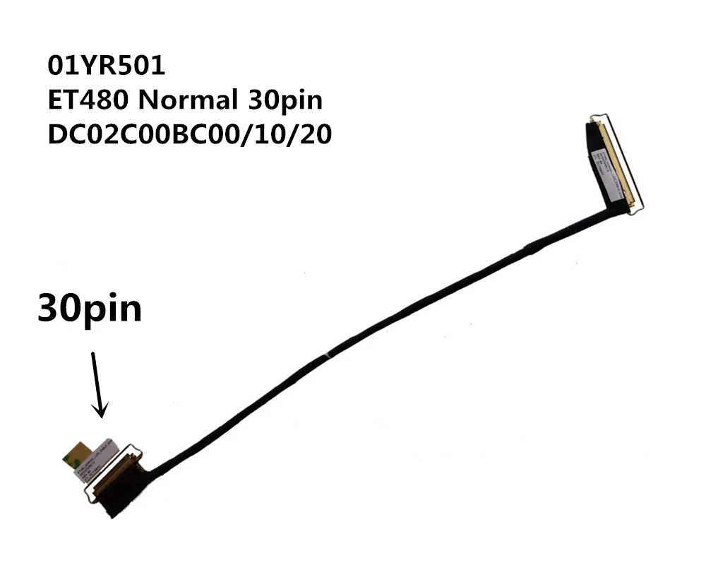 Новый ЖК-/светодиодный кабель для ноутбука Lenovo Thinkpad T480 A485 01YR502 DC02C00BD00 DC02C00BD10 01YR501
