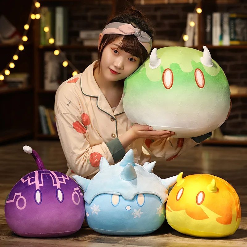 

Популярная игра Genshin ударная плюшевая подушка, слайм, плюшевые игрушки, подарки для детей, игрушка для детей, плюшевая подушка для слайма
