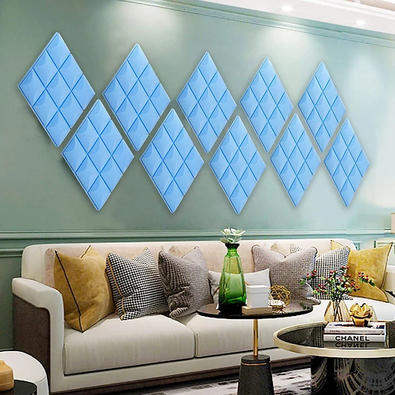 

12Pack Acoustic Panels Acoustic Foam Studio Wedge Tiles Sound Panels Soundproof Insulation Absorbing Foams 2X12X12 Inch