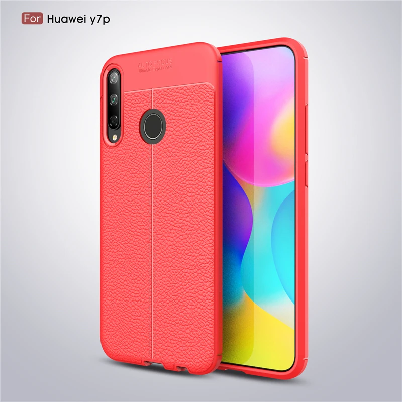 

For Huawei P40 Lite E Case For Huawei Y7p Case Silicone Leather Shell Rubber Fundas TPU Back Phone Case For Huawei P40 Lite E