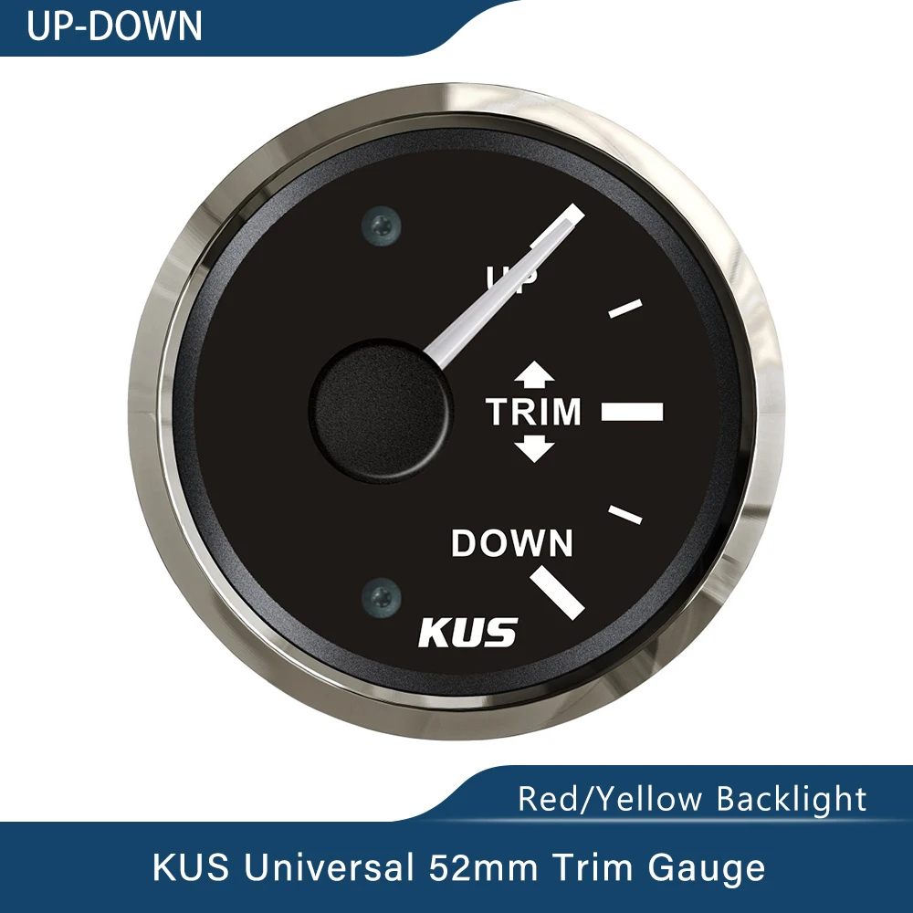 Новый KUS 52 мм вверх-вниз/влево-вправо лодка Trim Gauge морской индикатор наклона 0-190 Ом