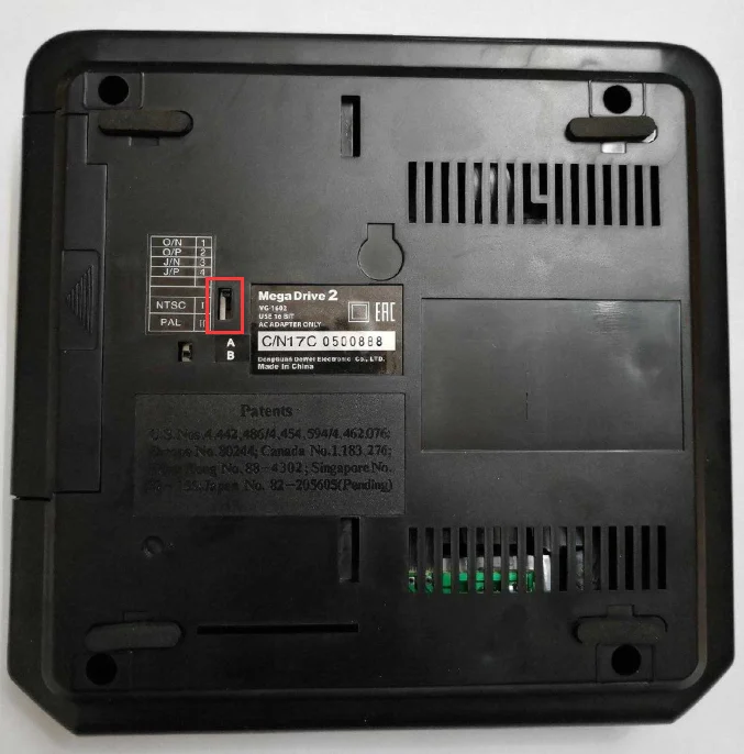 16-битная игровая консоль SEGA MD2 с переключателем режимов США и Японии для
