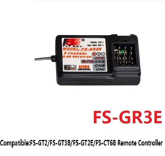 Приемник Flysky FS GR3E 3 канала 2 4G с предохранителем GT3B GR3C обновленный для