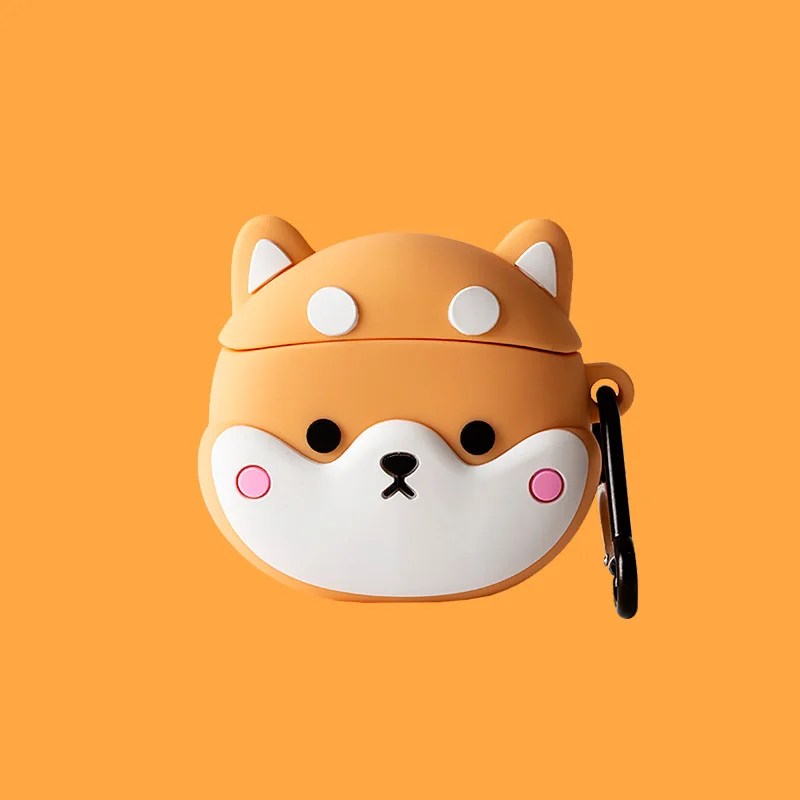 

For Baseus W04 /w04 Pro Case Cute bear Cartoon Dinosaur /flower Silicone Bluetooth Earphone Protection Cover Case Fundas