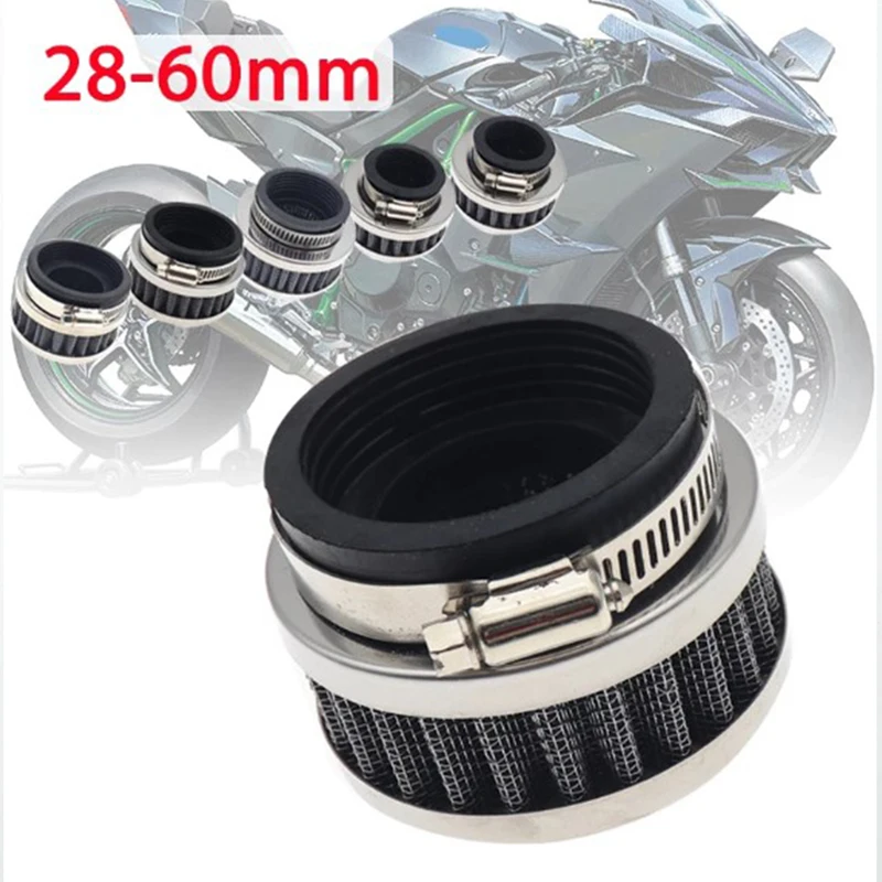 

35Mm-60Mm Universal Stainless Ring Motorcycle Air Filter Cleaner For 50cc-250cc Motorcycle Atv Pit Dirt Bike Go kart Scooter