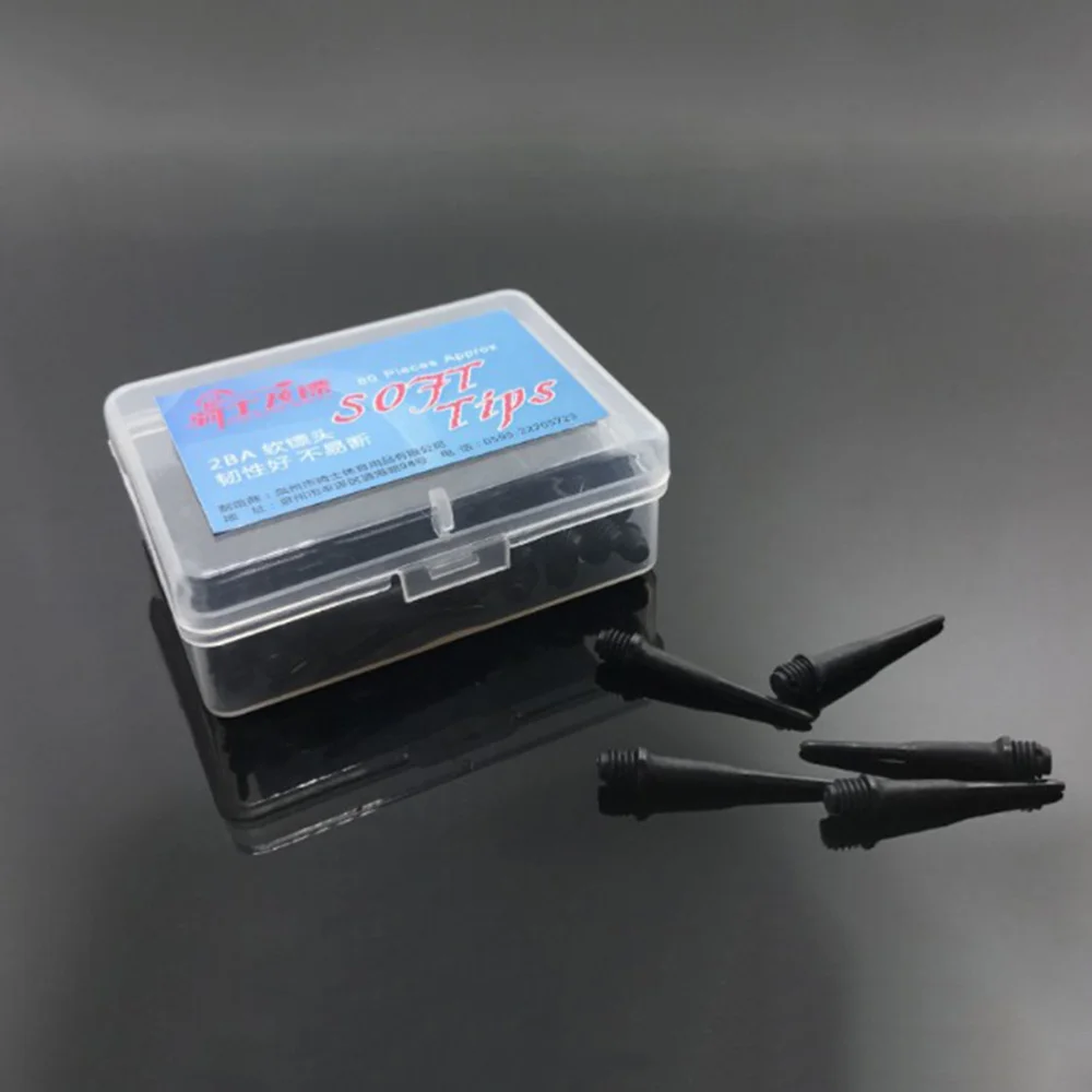 

80pcs Dart Points Tips for Electronic Darts 2BA Screw Thread Dart Accessory (Mixed Color)