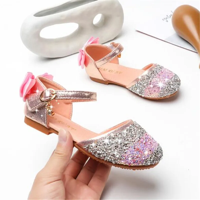 

New Girls Princess Leather Shoes Baby Spring/Autumn And Summer Children Shoes Kids Flats Breathable Toddler 02