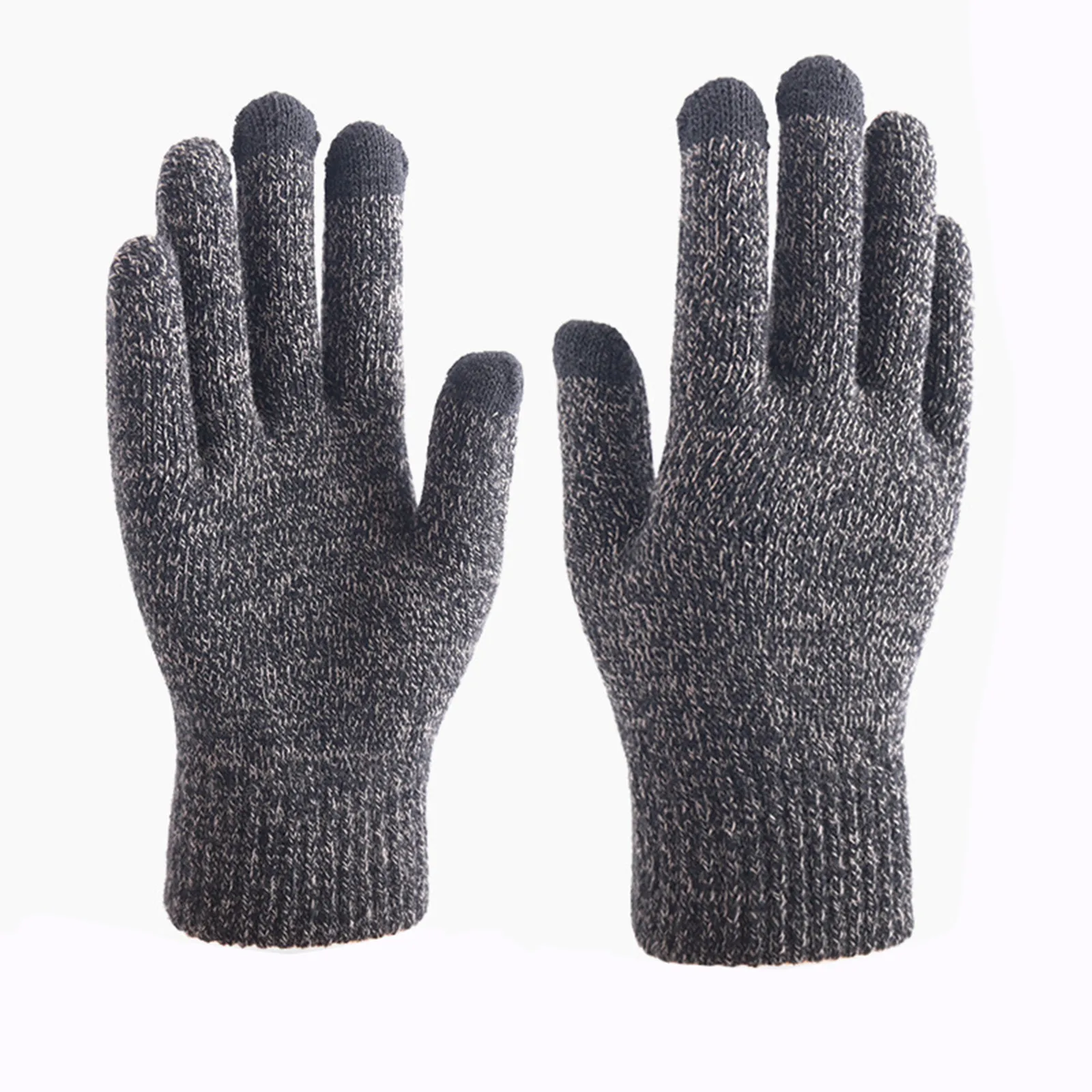

Cotton knitted Men Women Gloves Winterproof Warm thickened Full Finger Unisex Gloves Fashion Vintage Velvet Flexible Mittens