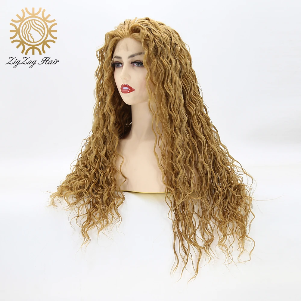 Парики BTWTRY блонд-коричневый синтетические на сетке спереди натуральные