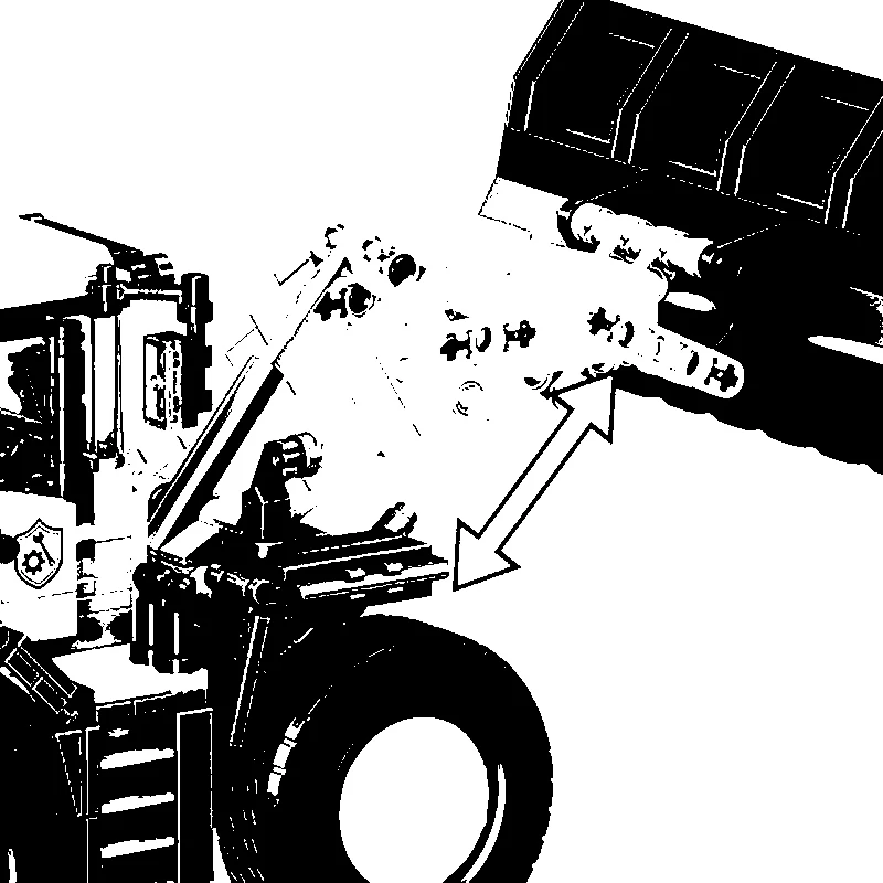 

Car series QL0237 bulldozer static mechanical engineering assembly building toy model boy Christmas gift