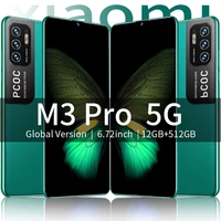 green pcoc m3 pro 6 72 inch 4g 5g smartphone hd full screen 12512gb mtk6889 6800mah 10 0 core android unlocked cell phone new