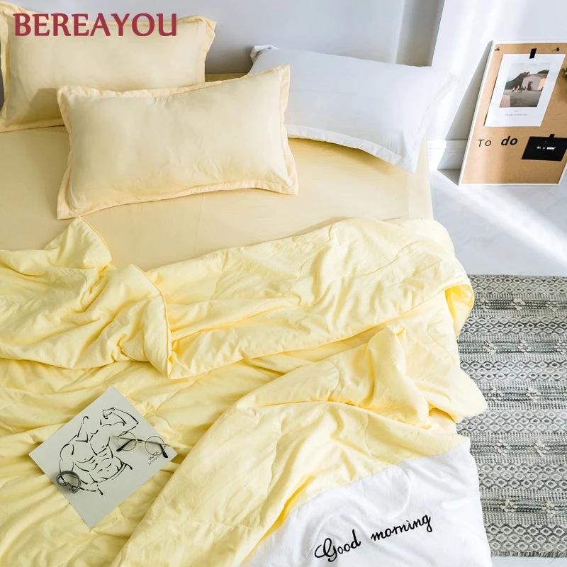 Одеяло из промытого хлопка s одеяло тонкое летнее покрывало полный размер