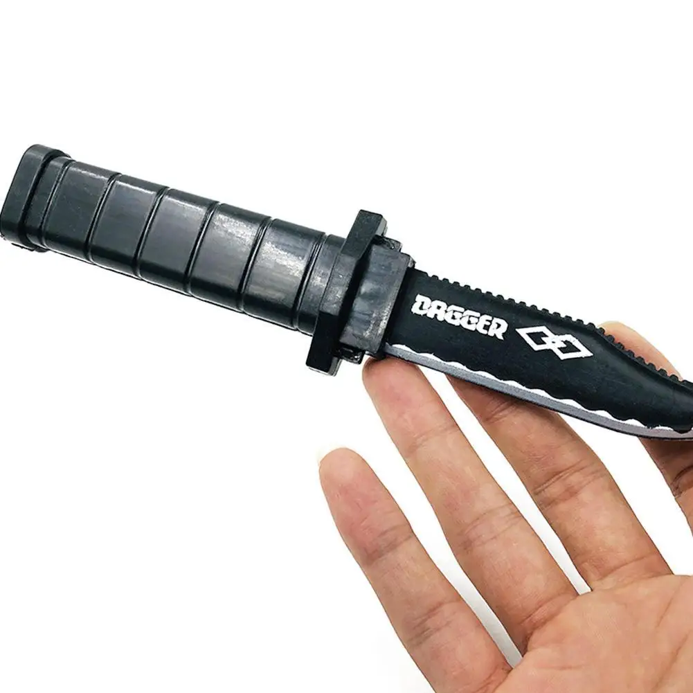 Trick Knife Fun Joke Toy Halloween Props Simulation Weapons Dagger Plastic Fake Children Spoof Scary Retractable Toys | Игрушки и хобби