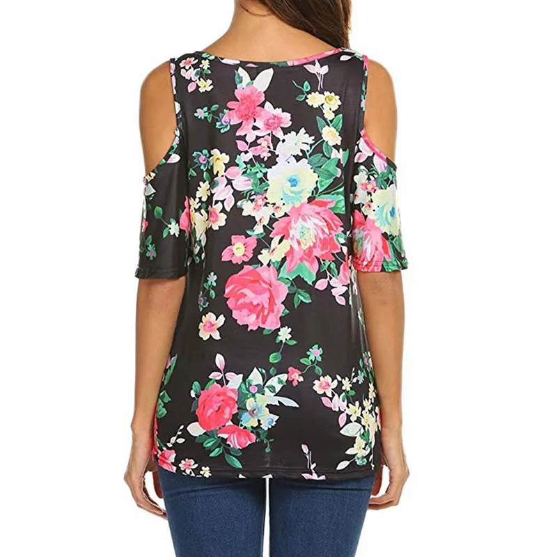 

VICABO Female T-shirt Floral Printed Women Clothes Summer 2020 Top mujer Ladies Top Casual Women's t Shirt