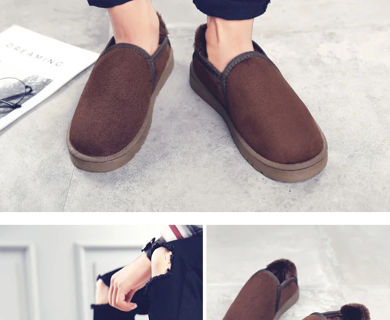 Зимняя обувь для мужчин; Мужская обувь; chaussure homme Hiver Chaussures Scarpe Uomo Invernali Winterschuhe Herren; мех