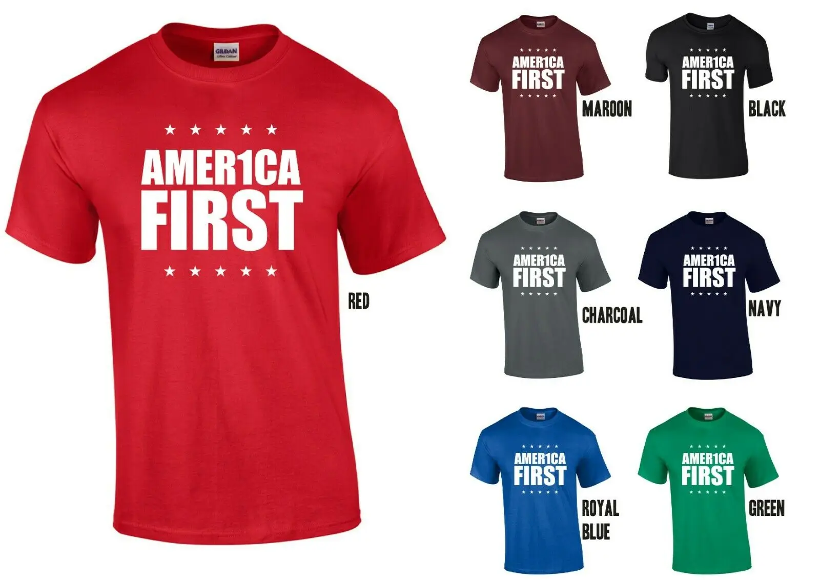 Америка прежде всего футболка с изображением Дональда Дака Trump USA Amer1ca