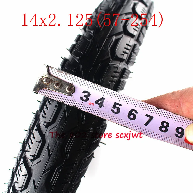 Новейшая 14-дюймовая шина 14x2 125 (57-254) внутренняя камера шины подходит для многих