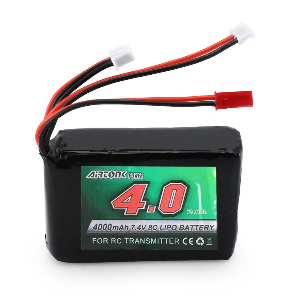 

2019 7,4 V 8C 4000mAh RC передатчик батареи перезаряжаемый передатчик Lipo батарея для спектр DX9 DX8 DX7 DX6E передатчик