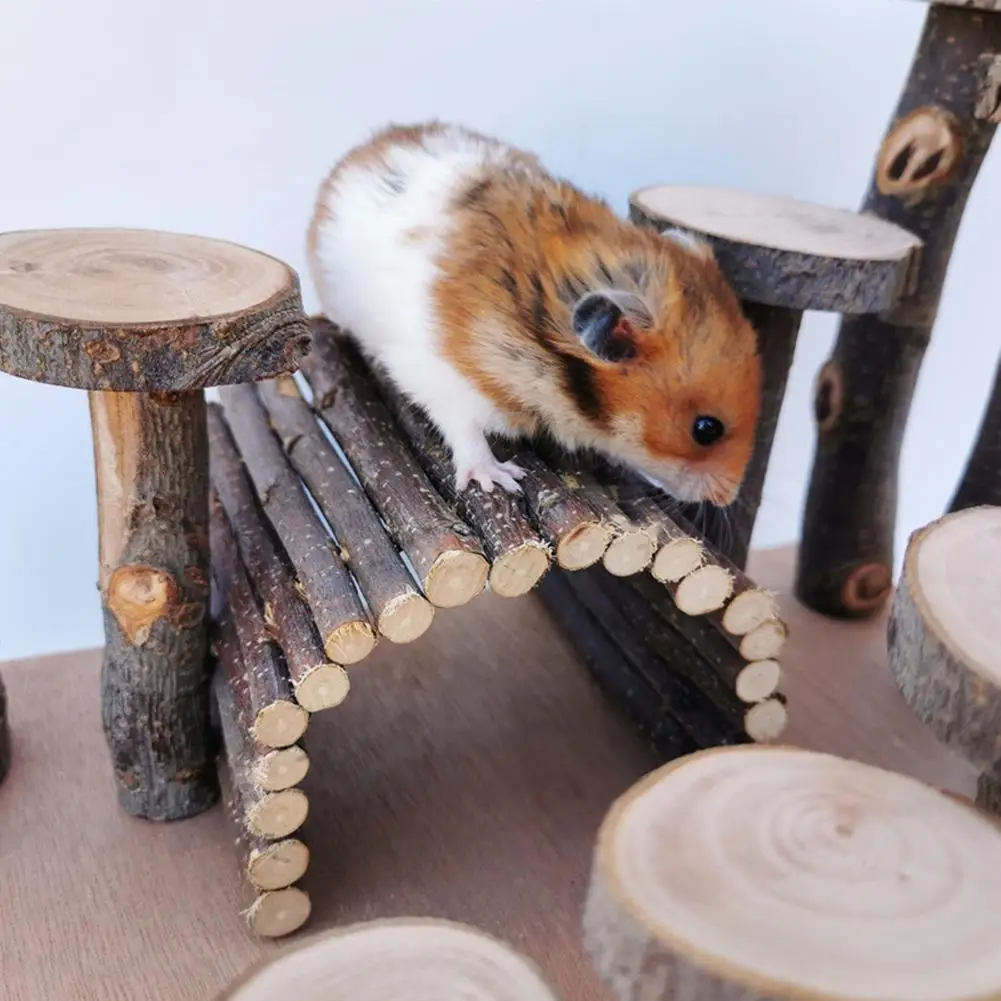 Яблоко дерево Хомяк Игрушка лестница маленькая для домашних животных Шаг Фитнес