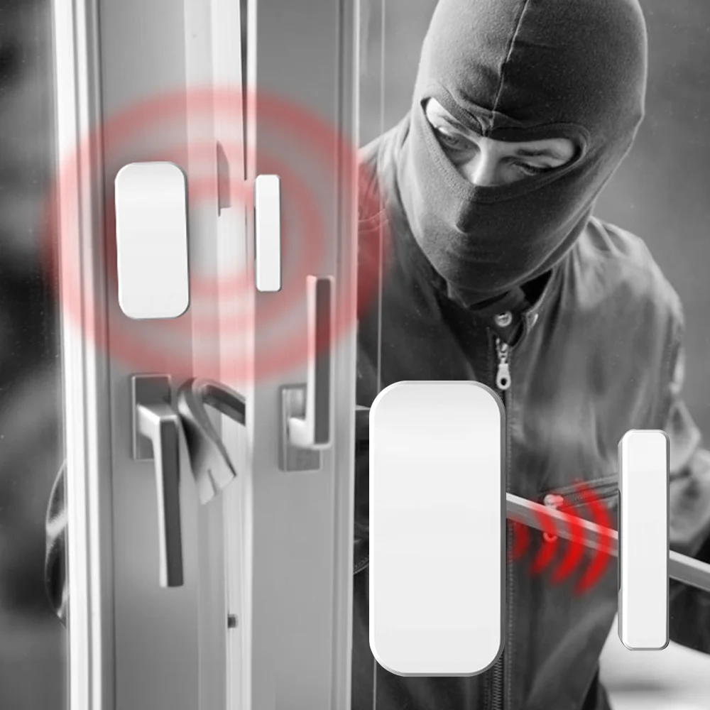 Fuers беспроводной для дома двери окна защита от взлома магнитный датчик 433 МГц