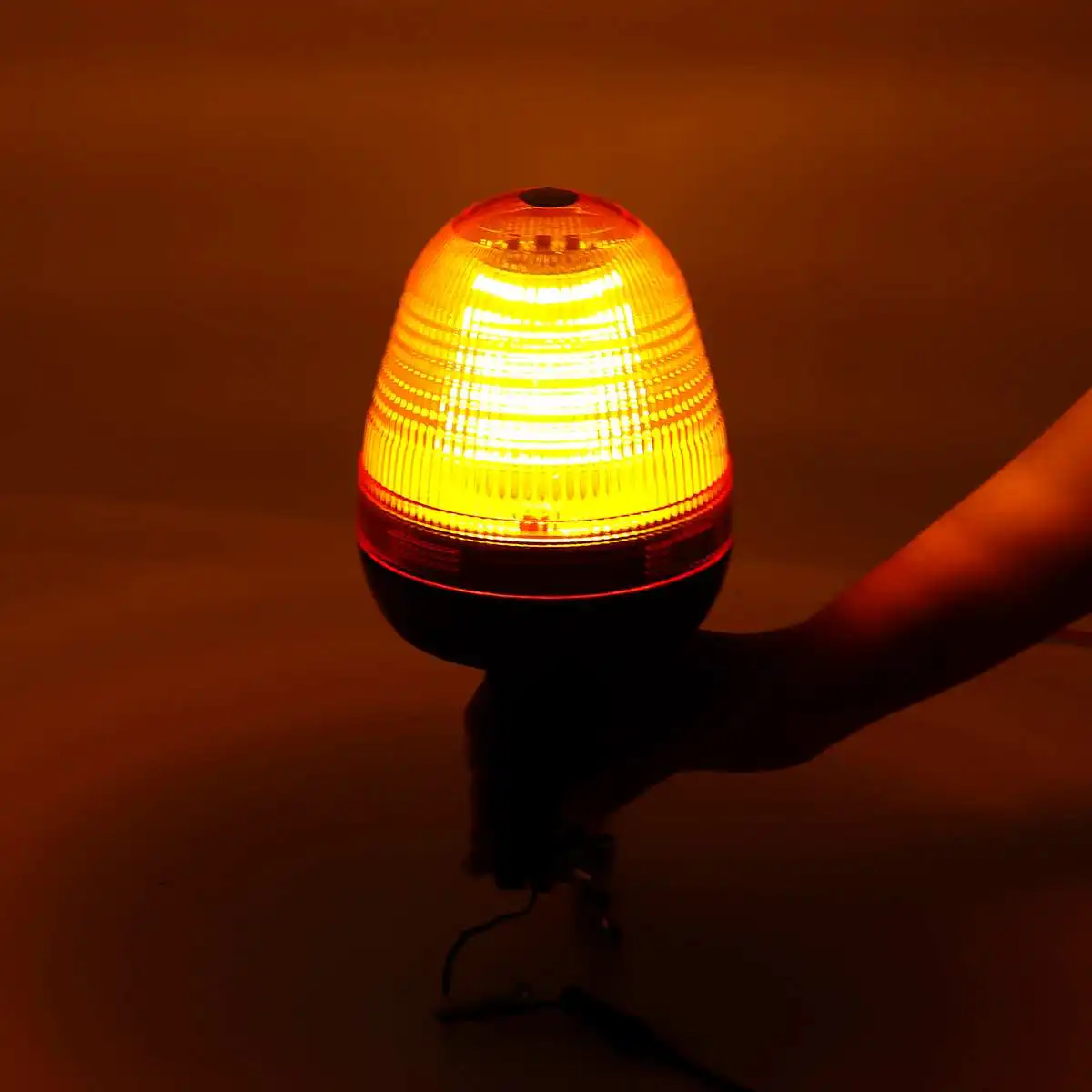 12V 24V 60 LED Tractor Rotating Flashing Beacon Light Flexible Strobe Warning Emergency Lamps Amber Truck SUV Boat Car - купить по