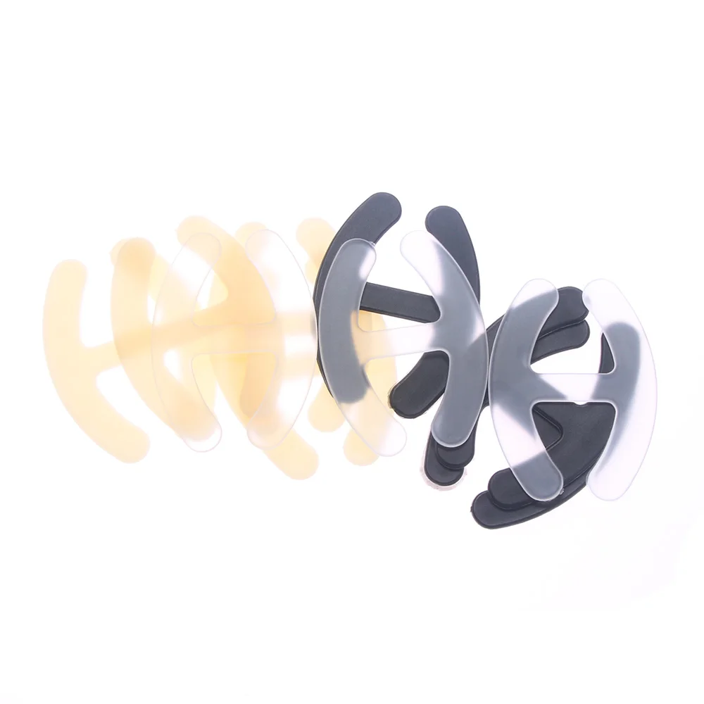 

10pcs Webbing Bra Buckles Shadow-shaped Buckle Bra Clip Strap Holders