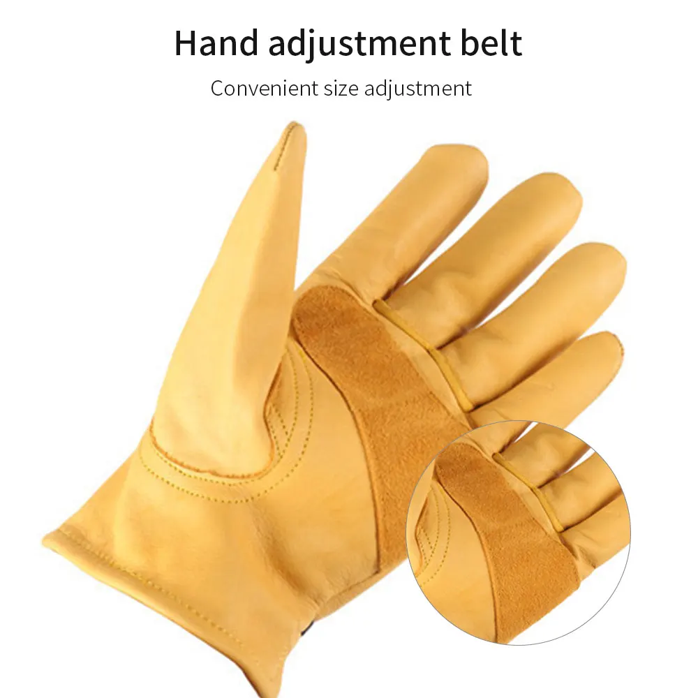 

Motorcycle Leather Gloves Leather Gloves Durable Motorcycle Vintage Gloves Hiking Sport Palm Comfortable