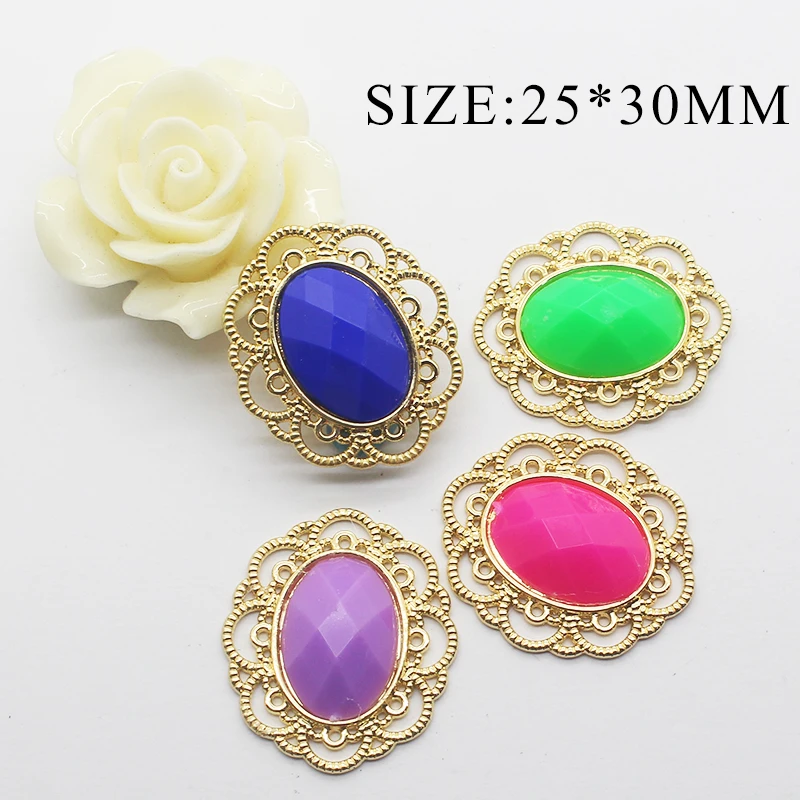 

Fashionthenew10pcs/lot25*30mmalloyButtonMetal decorative buckleFlatBackBroochFor Invitation CardsBowknotdres decoration buckle