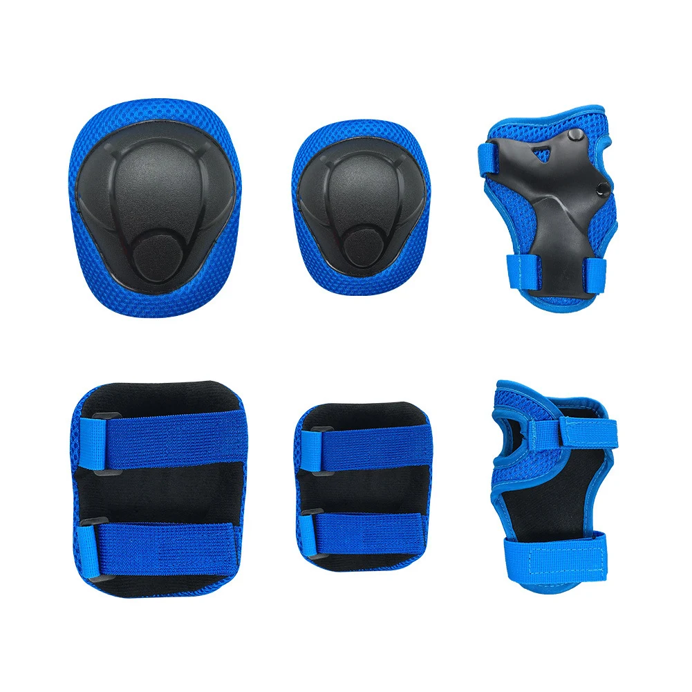 

Kids Protective Gear 6pcs 3-9 Years Adjustable Children's Protective Gear Knee Pads Wrist Pads Suitable for Skating, Cycling