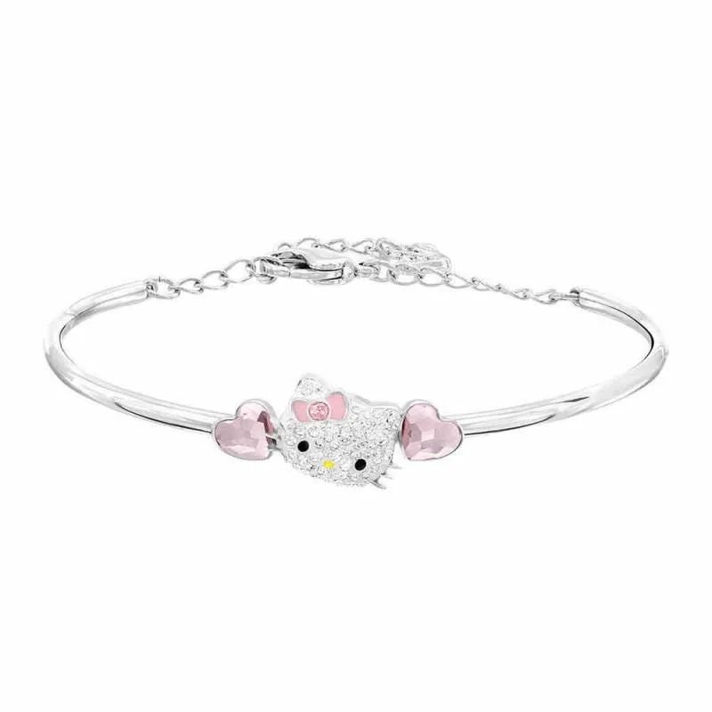 

Kawaii Sanriod аниме мультфильм серия Кристалл Love Китти браслет универсальная трендовая Милая бижутерия мальчик девочка подарок праздничный под...