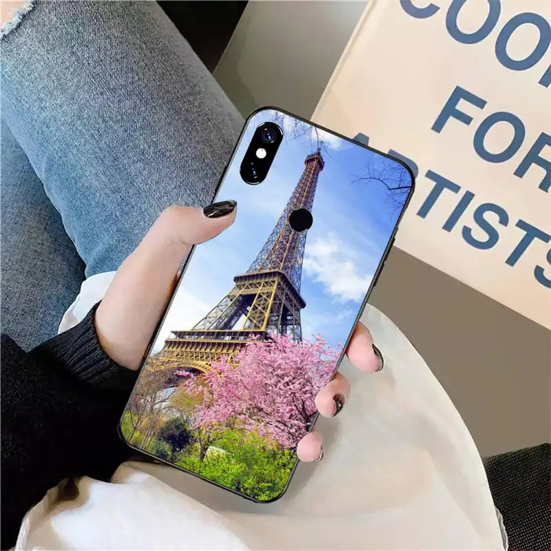 

Romantic Paris Eiffel Tower Phone Case For Xiaomi Redmi note 7 8 9 t max3 s 10 pro lite
