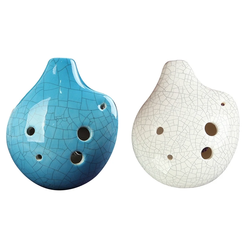 Harmony 6 Holes Soprano C Ceramic Ocarina - Dexterous Easy to Learn Good for Beginner & Great Gift Crack  Спорт и