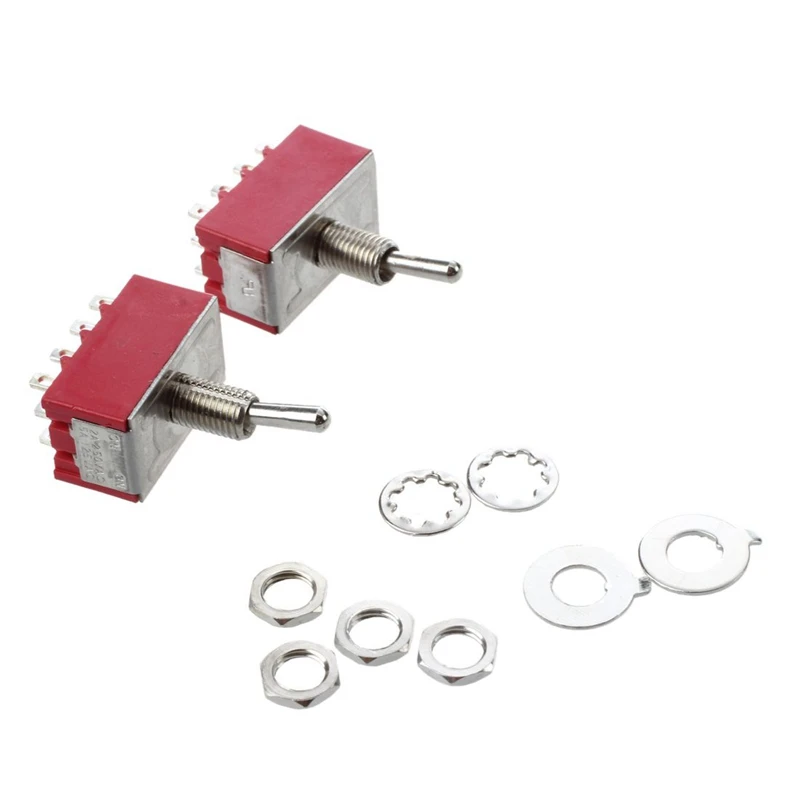 2 шт. AC 250V 2A 120V 5A 12 Pin 4PDT ВКЛ./вкл. Тумблер | Обустройство дома