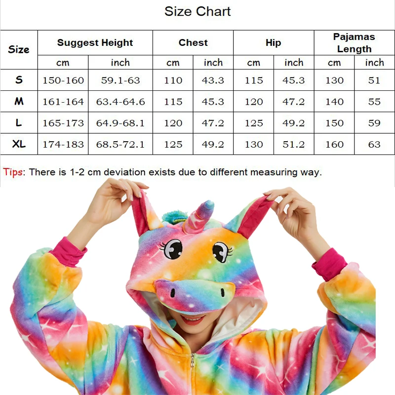 Пижама Kigurumi с единорогом для взрослых женщин кугуруми пара зима 2020 теплая Милая