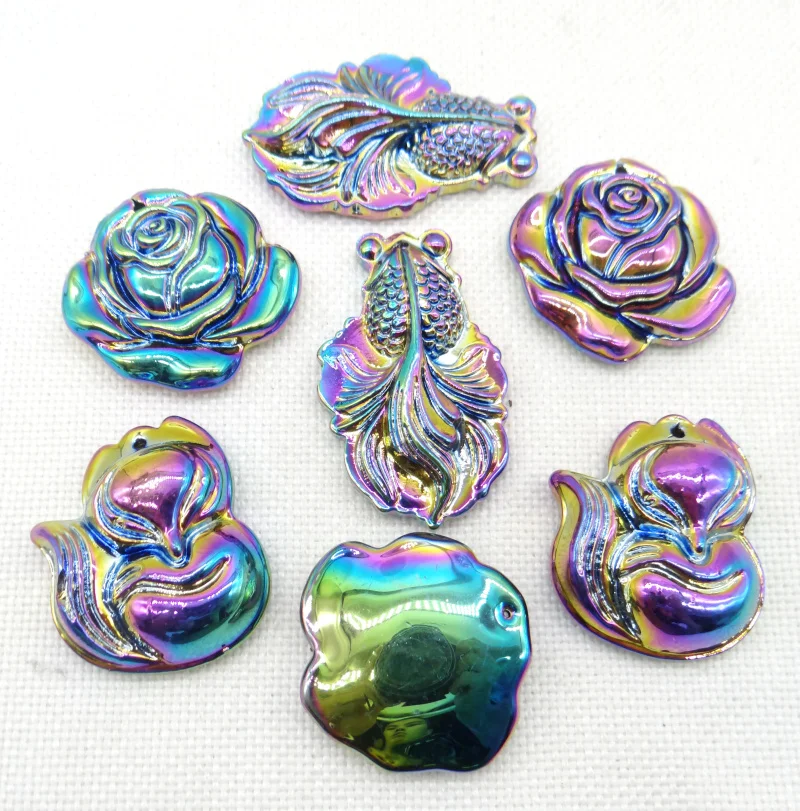 

8 шт., подвеска в виде золотой рыбки