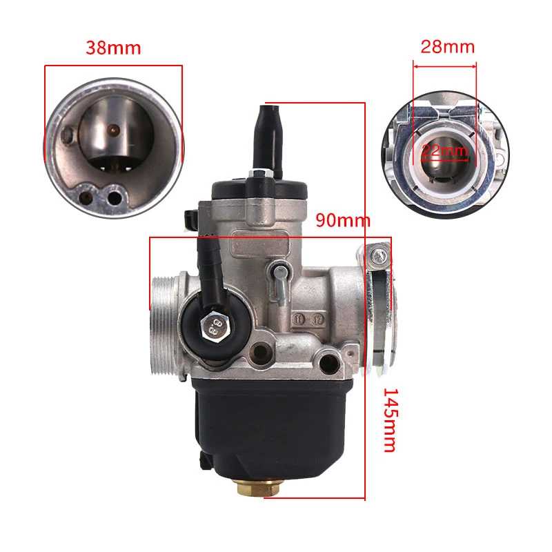 Карбюратор мотоциклетный Alconstar PHBL 20AS/22AS 2T(A) R2706/R2707 для мотоцикла Biland 250 Tiger Cub 2T 20 мм