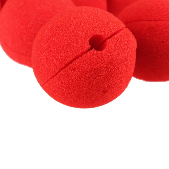 25pcs Fun Red Nose Foam Circus clown nose red sponge ball foam magic props Party Supplies Halloween Accessories | Дом и сад