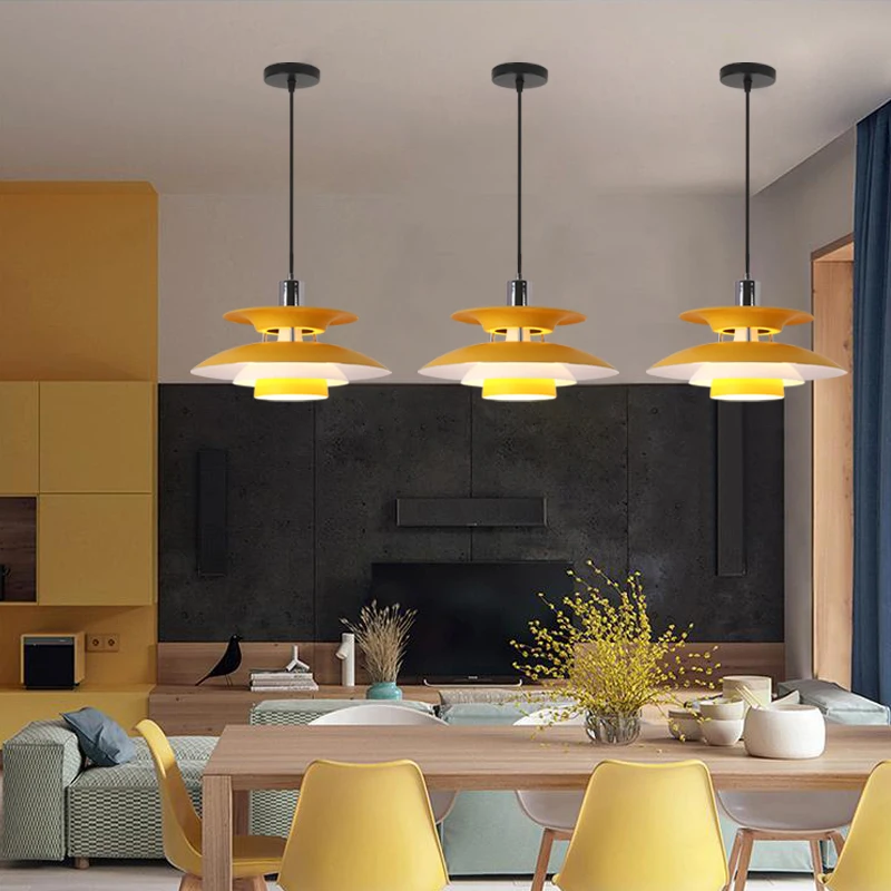 Nordic Modern Design PH E27 подвесные светильники обеденный стол кухня спальня коридор