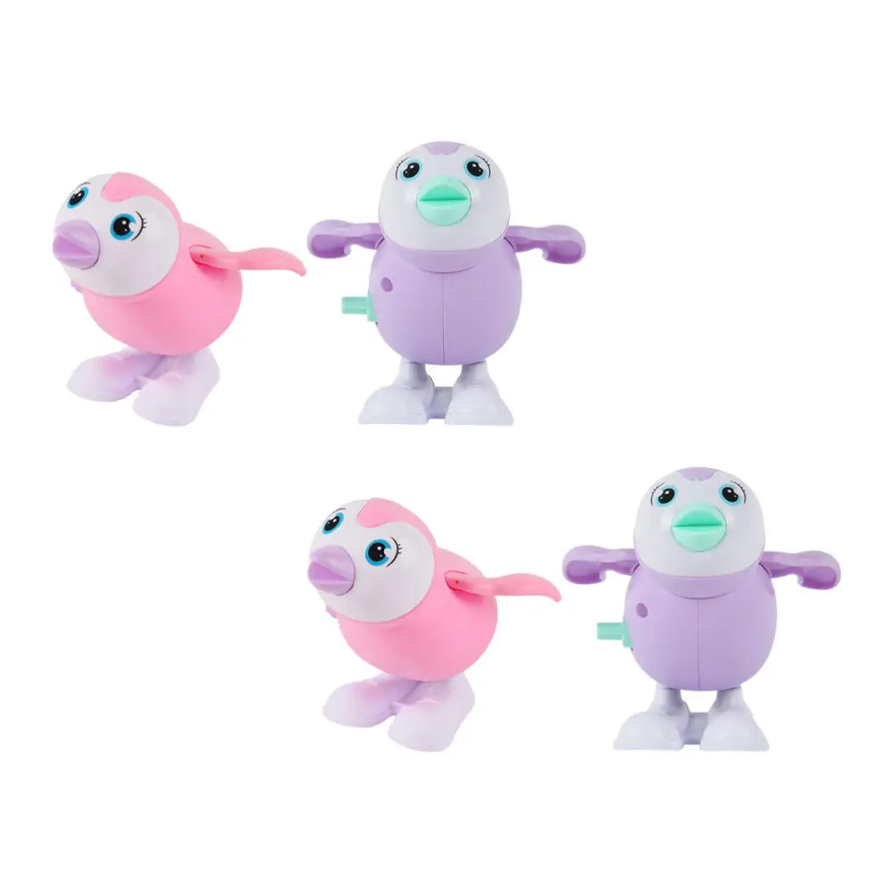 

4pcs Penguin Shape Wind Interesting Child Clockwork Interactive Toys